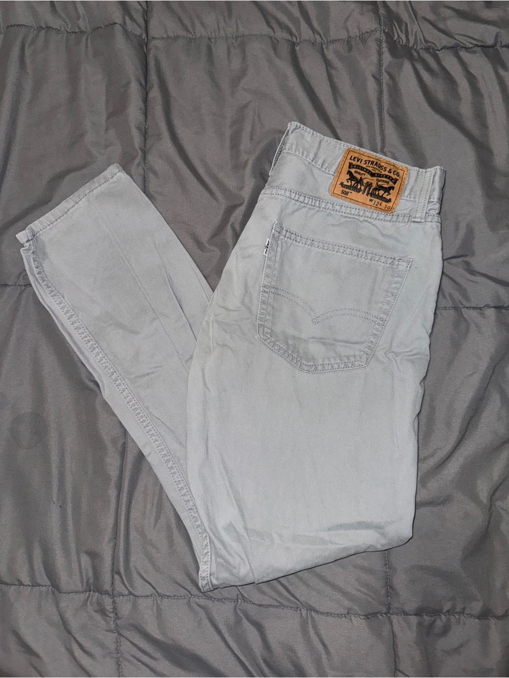 Levi's 508 Men's Light Gray Skinny Jeans